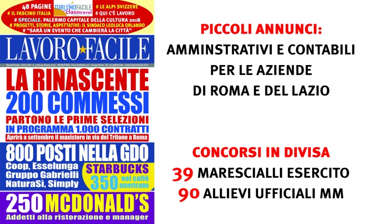 SE SFOGLI &ldquo;LAVORO FACILE&rdquo; PUOI TROVARCI 2.400 OFFERTE