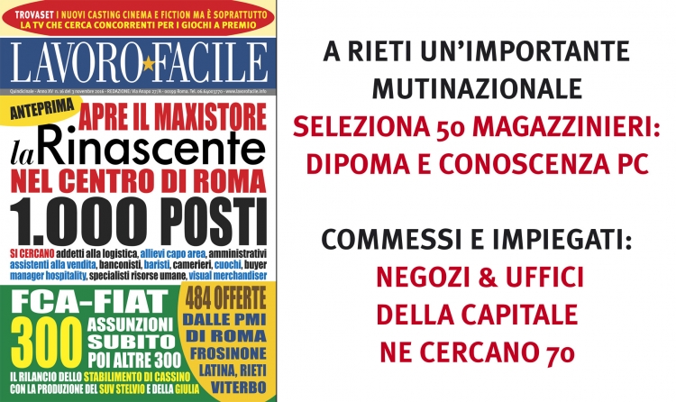 LA NUOVA RINASCENTE, FCA-FIAT, LE BANCHE: ECCO CHI ASSUME