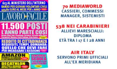 VENERD&Igrave; 11 GENNAIO: TORNA LA RIVISTA ON LINE &ldquo;LAVORO FACILE&rdquo;